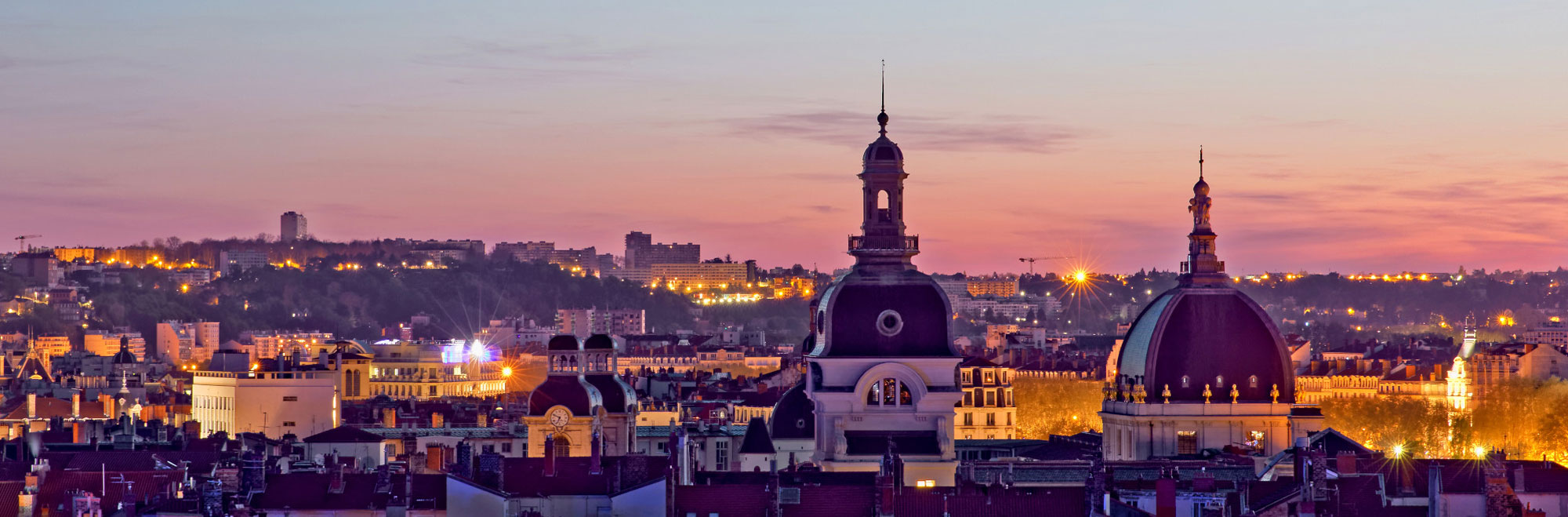 View of lyon sunset